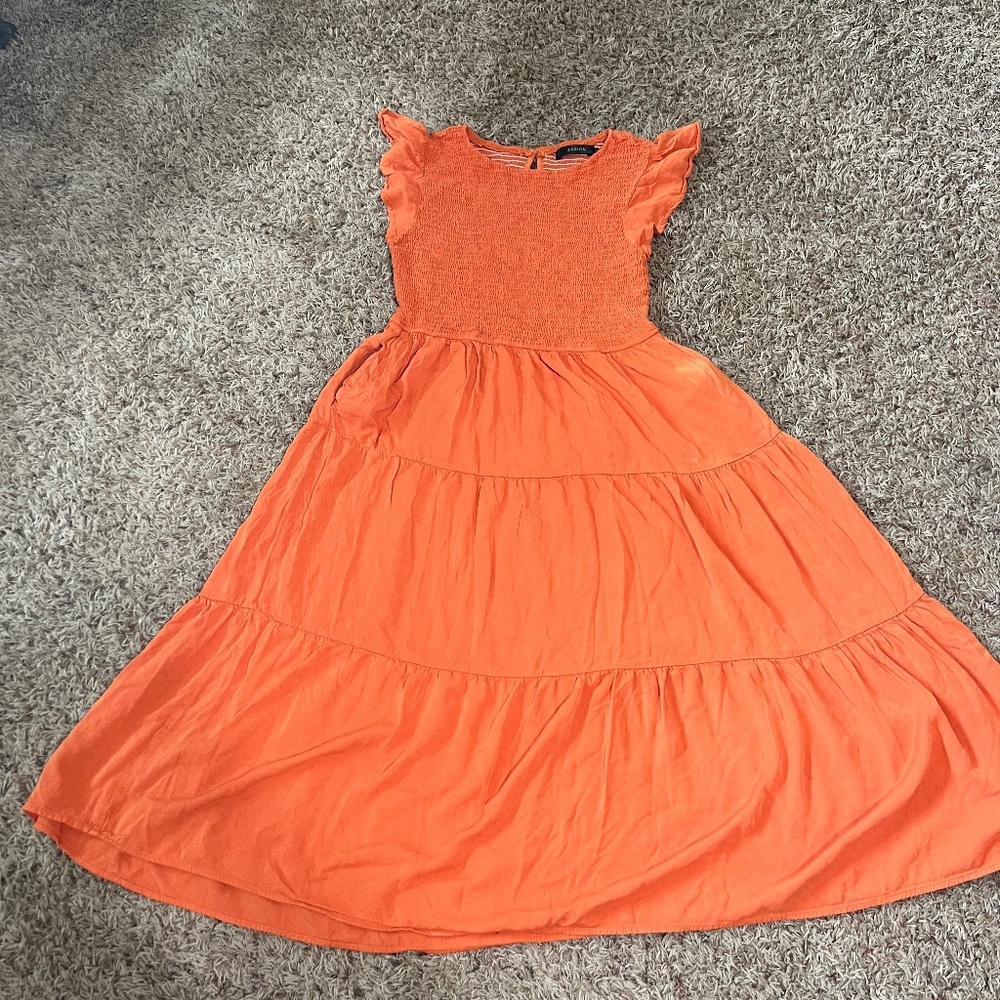 Casual Highwaist Flowy Tiered A line Midi